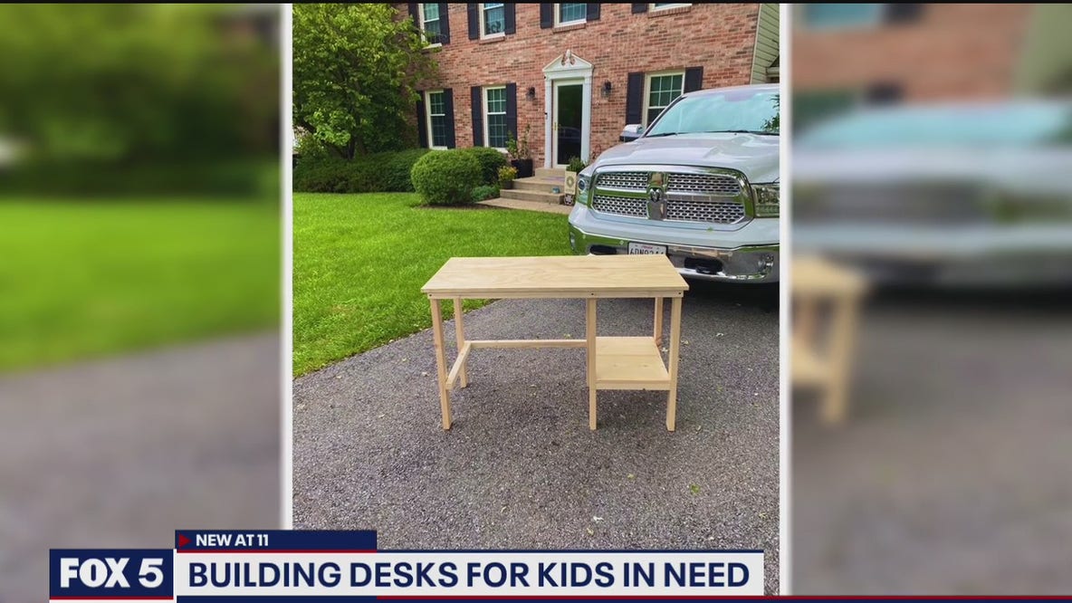 Building desks for kids in need